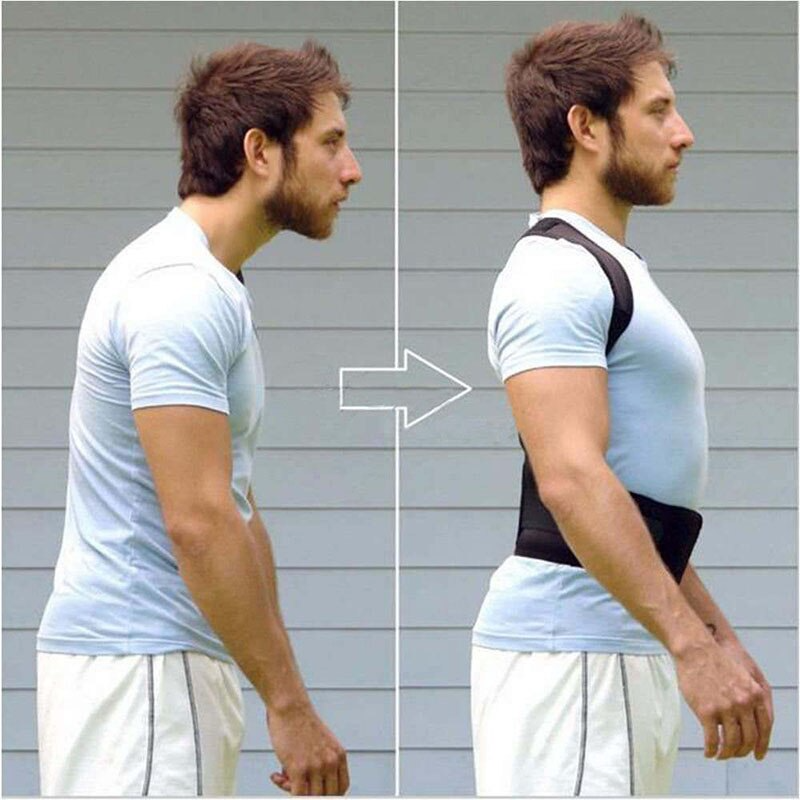 Posture Corrector Support w/ Magnetic Back Shoulder Brace Belt Band; for men and women