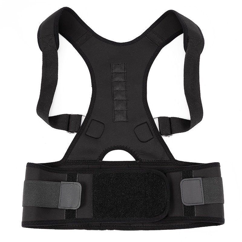 Posture Corrector Support w/ Magnetic Back Shoulder Brace Belt Band; for men and women