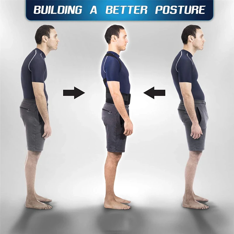 Posture Corrector Support w/ Magnetic Back Shoulder Brace Belt Band; for men and women