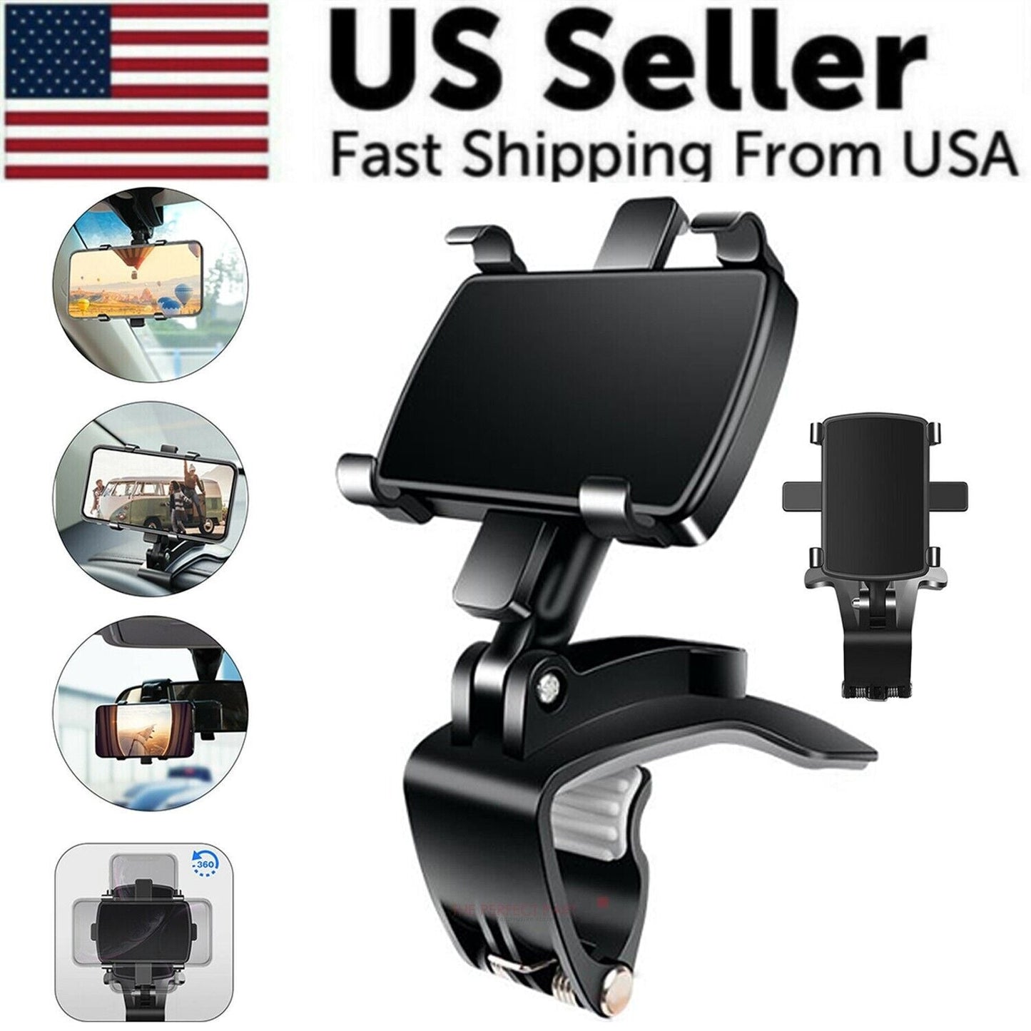 Universal Car Dashboard Mount Holder Stand Clamp Cradle Clip For Cell phone