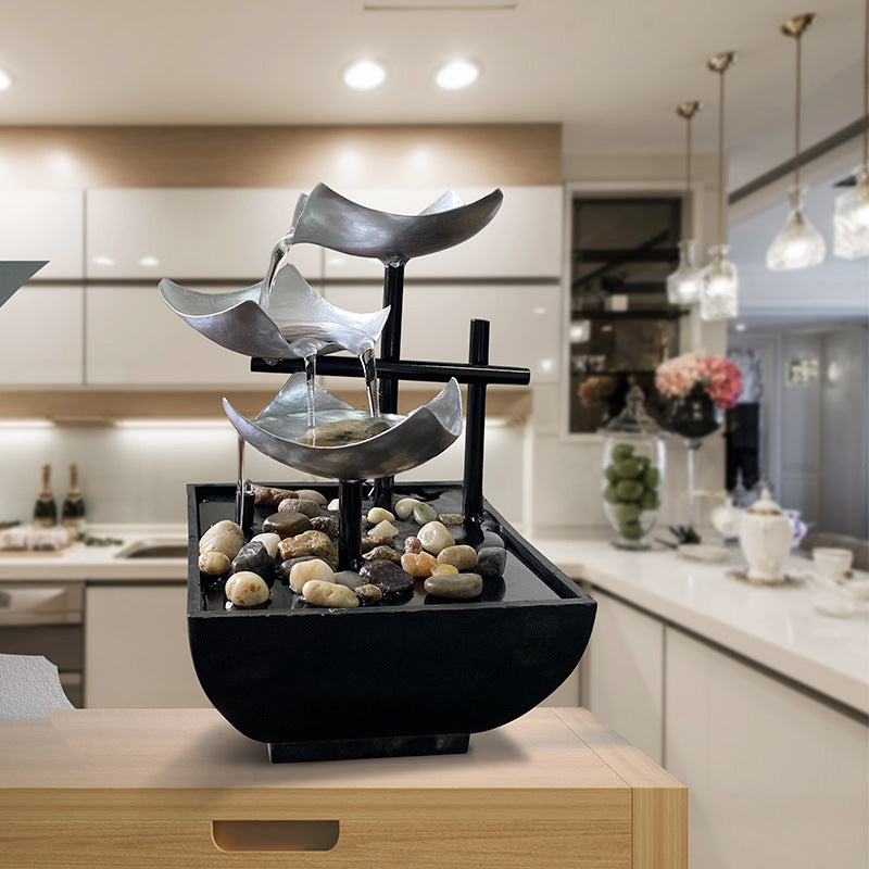 Minimalist Desktop Water Fountain with Relaxing Flow