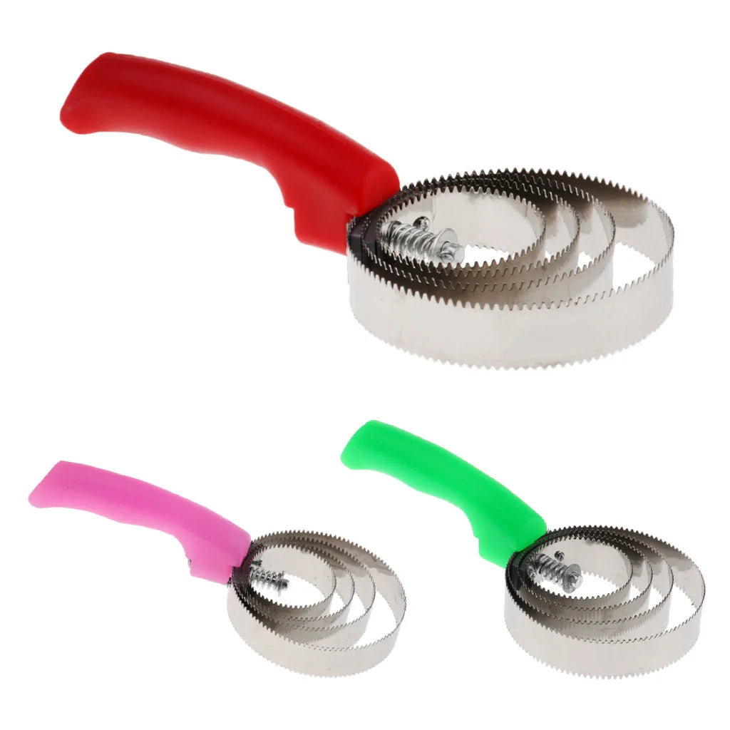 Equestrian Horse Currycomb Stainless Steel Curry Groomer Pet Cat Dog